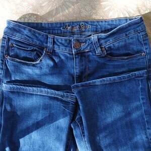 American Rag Cie Boot Cut Stretch Dark Faded Blue Jeans Size 9
